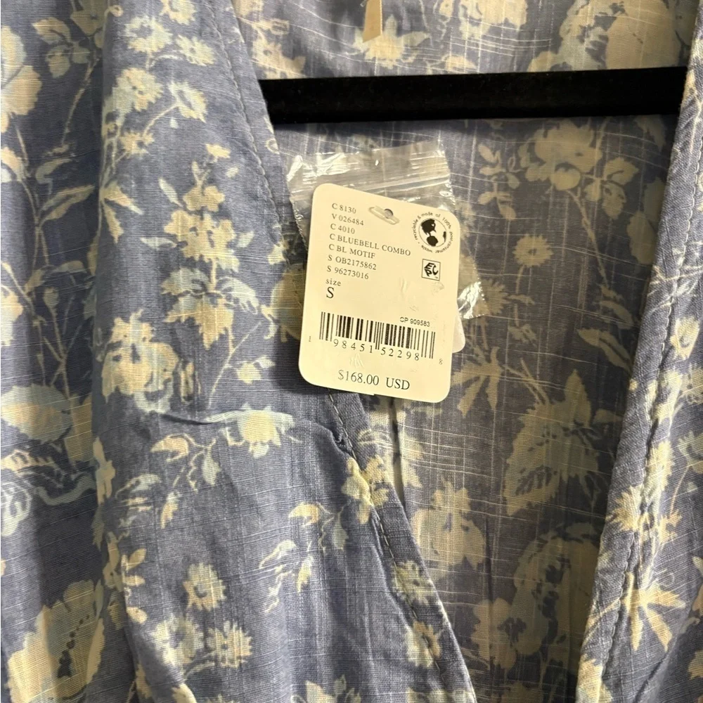 Free People Pappiet Midi Dress Small Color: Bluebell Combo NWT - Picture 6 of 7